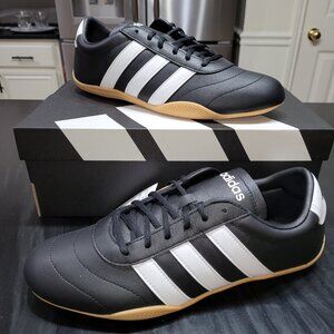 Adidas Womens Size 9.5 Grand Court Lo Black Cloud White Gum Shoes JQ9684 (#2491)